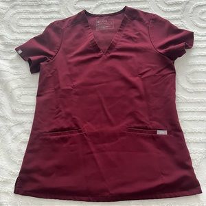 Figs Burgundy Scrub Set